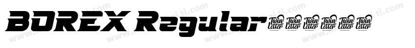 BOREX Regular字体转换